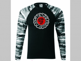 Aikido - Self Defense pánske tričko (nie mikina!!) s dlhými rukávmi vo farbe " metro " čiernobiely maskáč gramáž 160 g/m2 materiál 100%bavlna